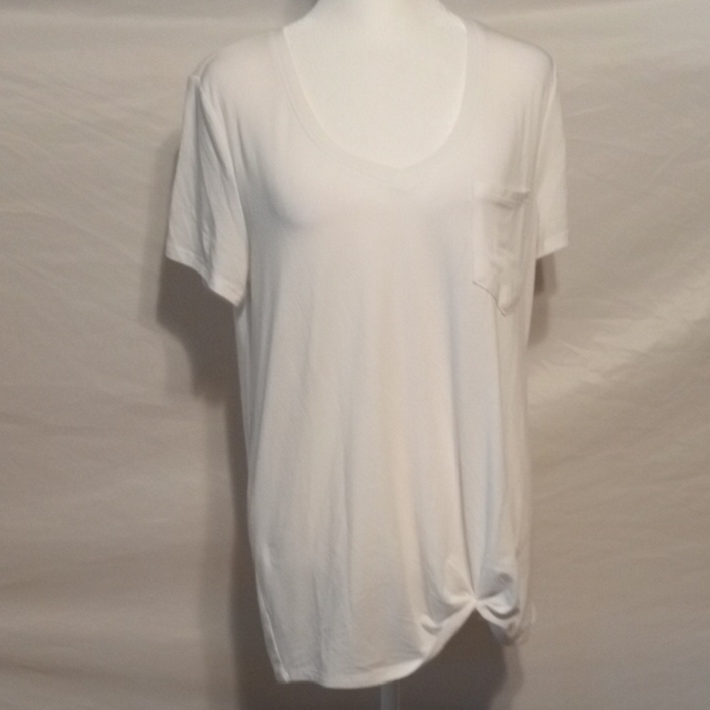 SO Authentic American Heritage White Slight Sheer Pocket Tee